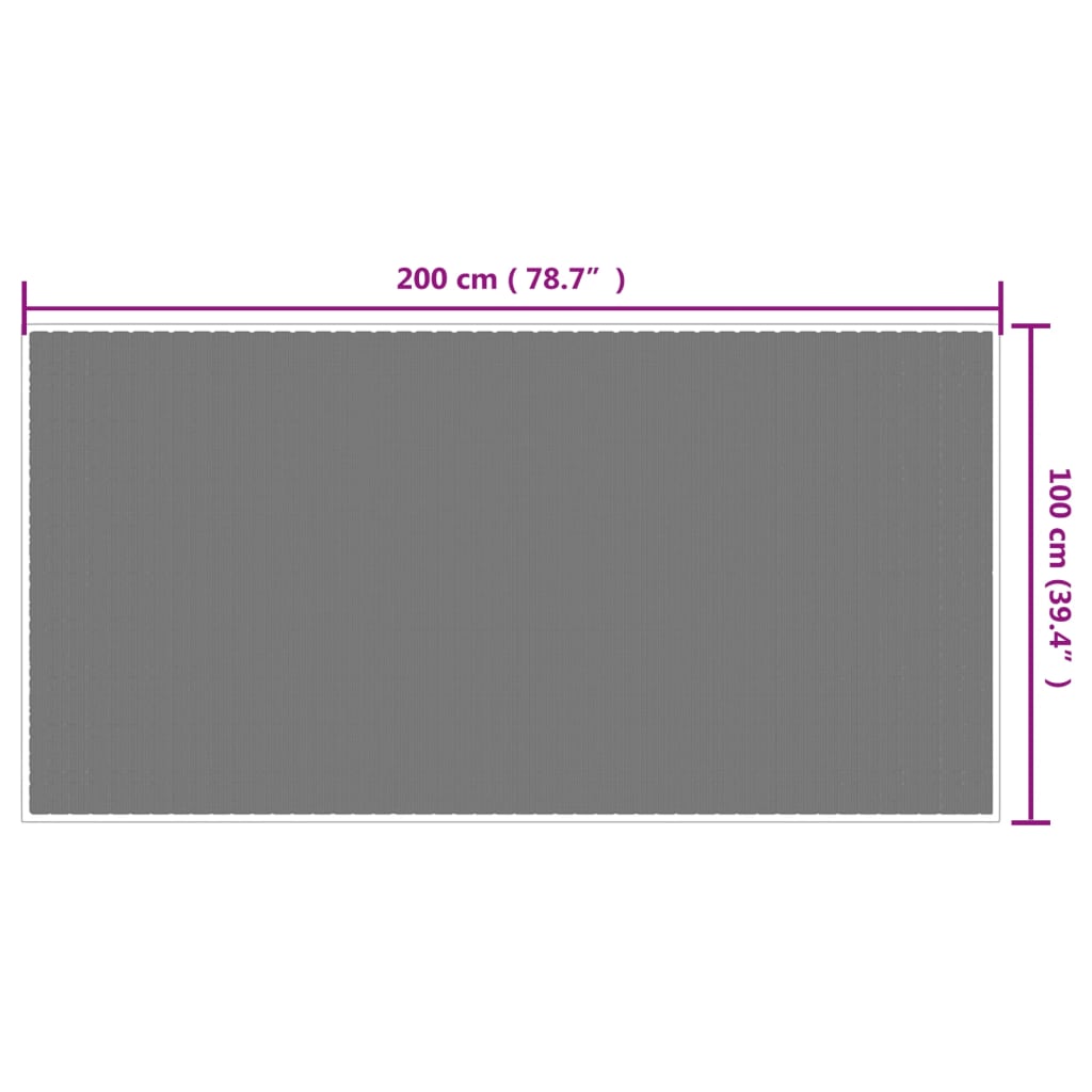vidaXL Vanjski tepih smeđe-bijeli 100x200 cm reverzibilni dizajn