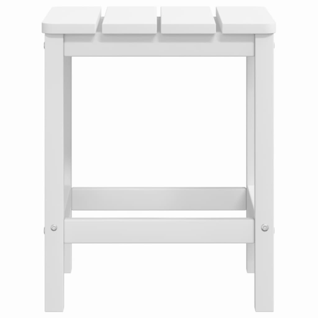 vidaXL Vrtni stol Adirondack bijeli 38 x 38 x 46 cm HDPE