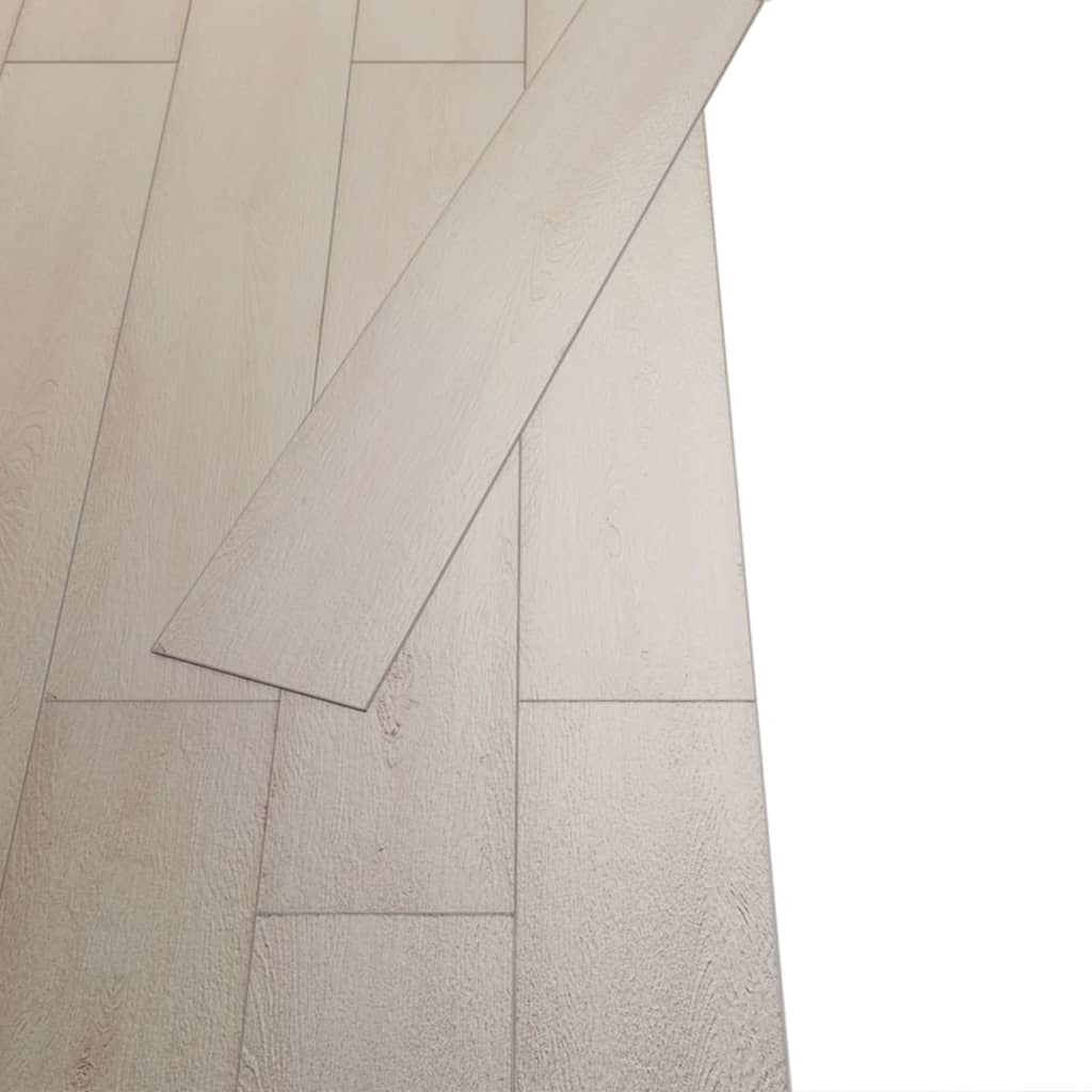 vidaXL Samoljepljive podne obloge PVC 5,02 m² 2 mm hrastovina bijela