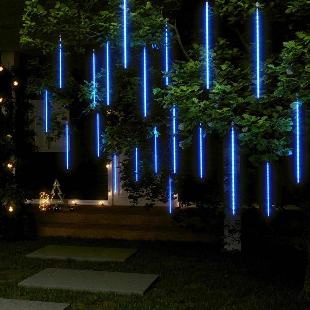 vidaXL Meteorska svjetla 20 kom 50 cm plava 720 LED žarulja