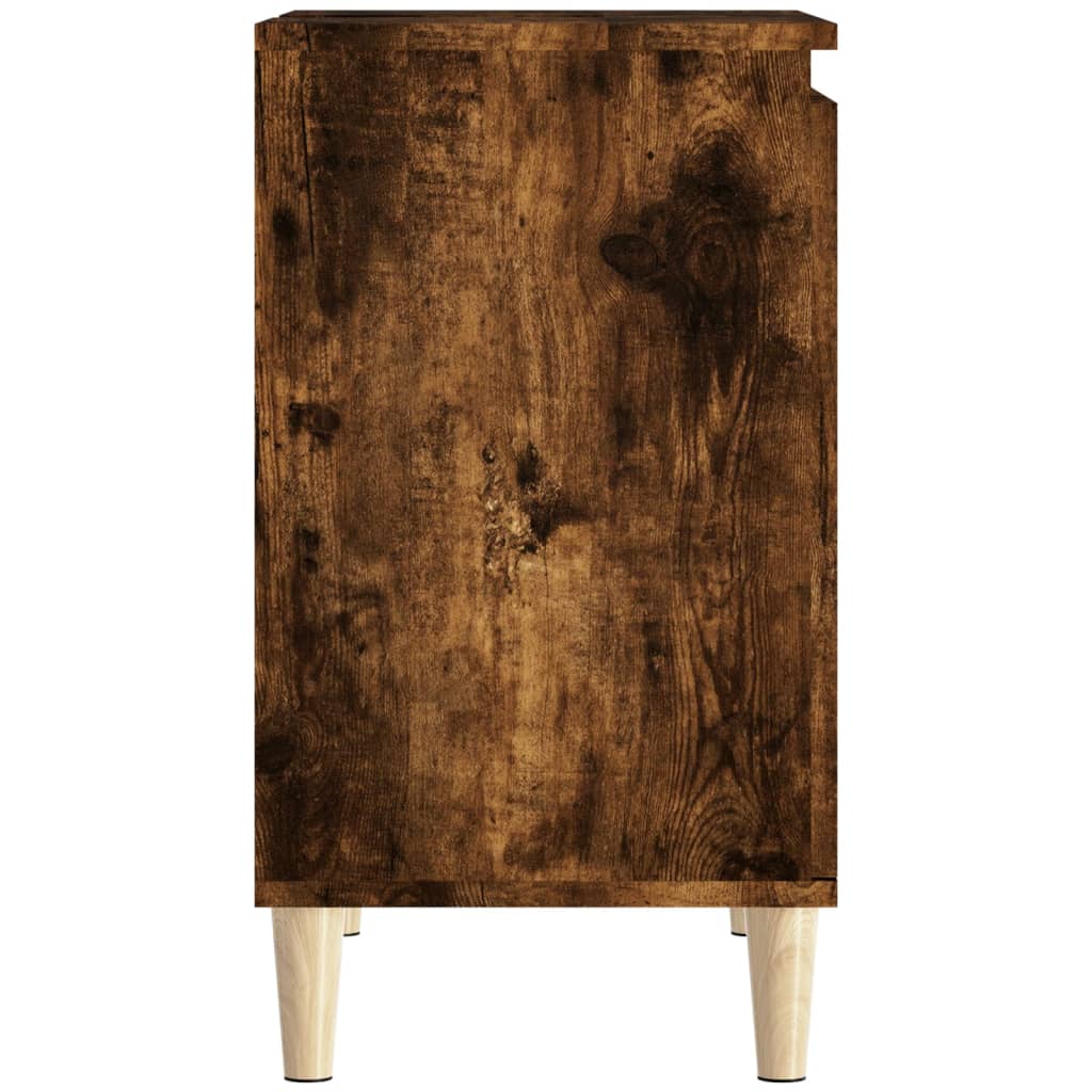 vidaXL Ormarić za umivaonik boja dimljenog hrasta 58x33x60 cm drveni
