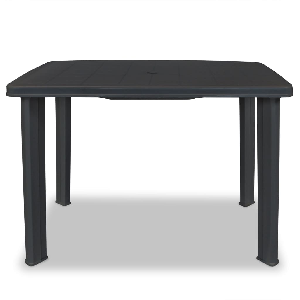 vidaXL Vrtni stol od plastike antracit 101 x 68 x 72 cm