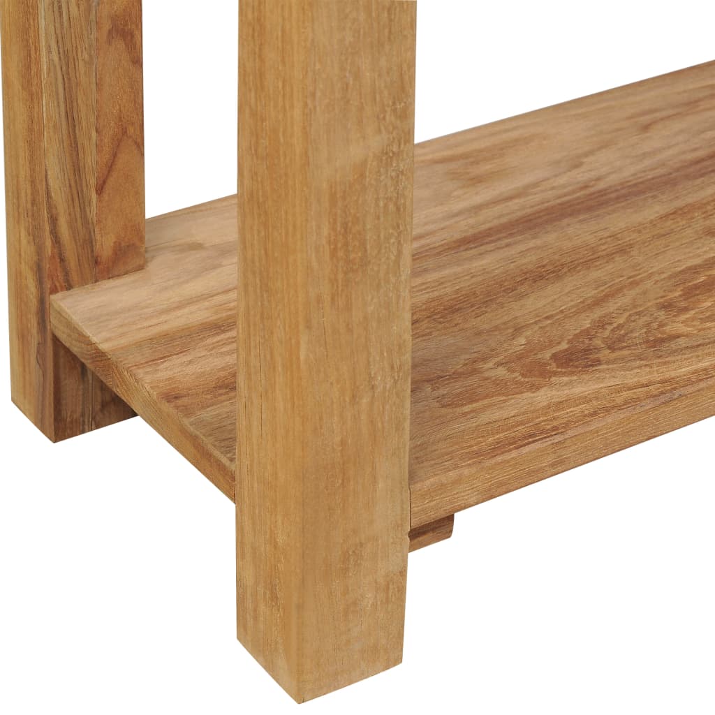 vidaXL Konzolni stol od masivne tikovine 120 x 30 x 80 cm