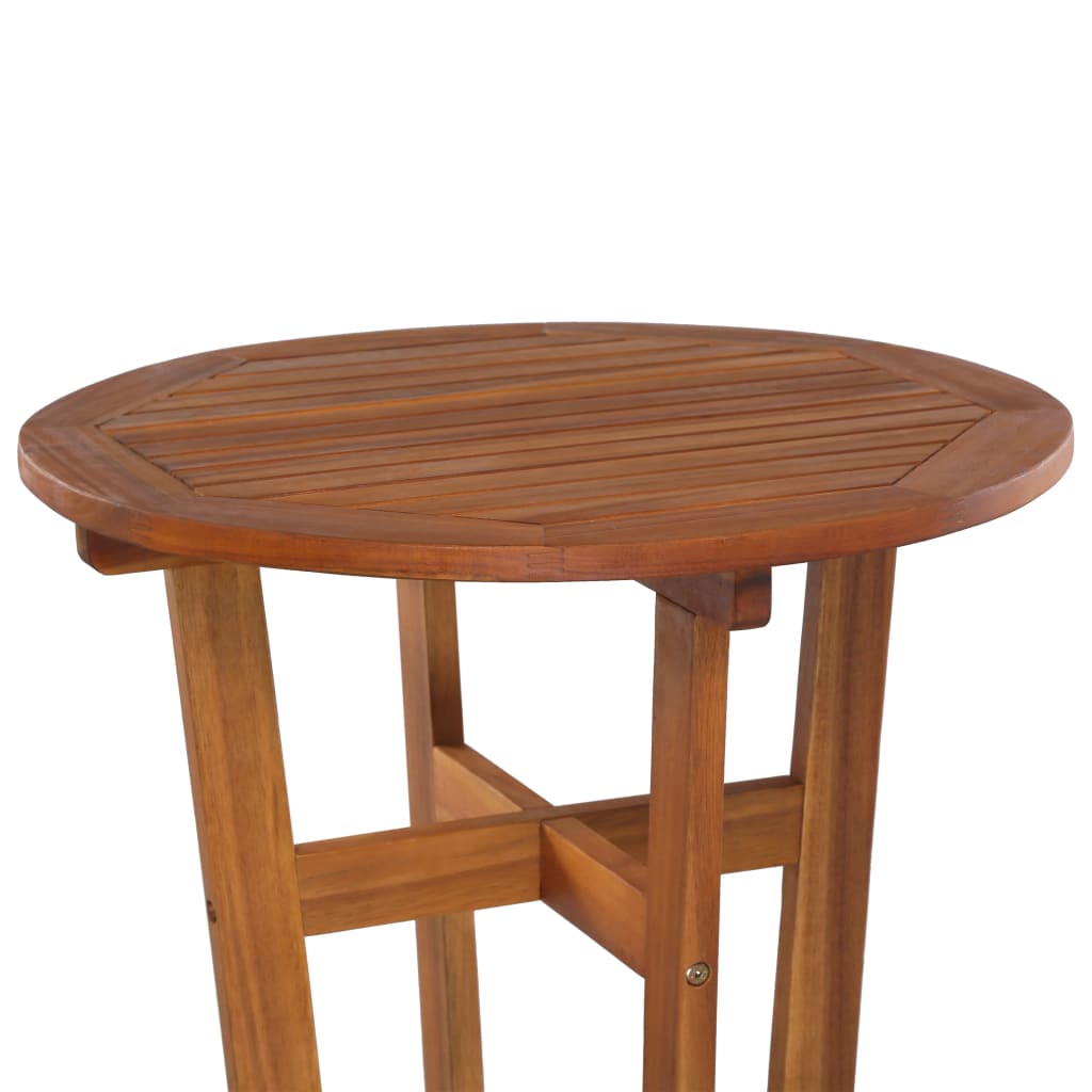 vidaXL Barski stol od masivnog bagremovog drva 60 x 105 cm