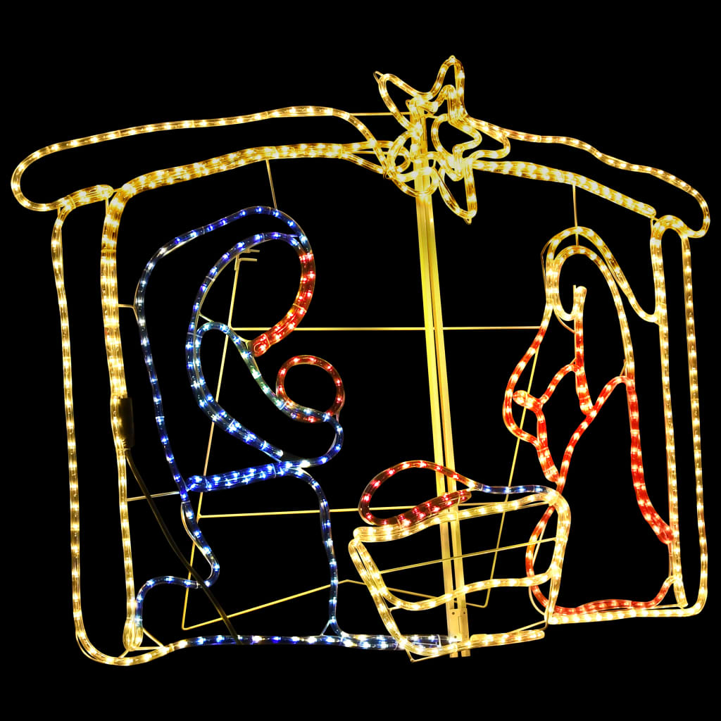 vidaXL Ukrasne božićne jaslice s 240 LED žarulja 116 x 41 x 87 cm