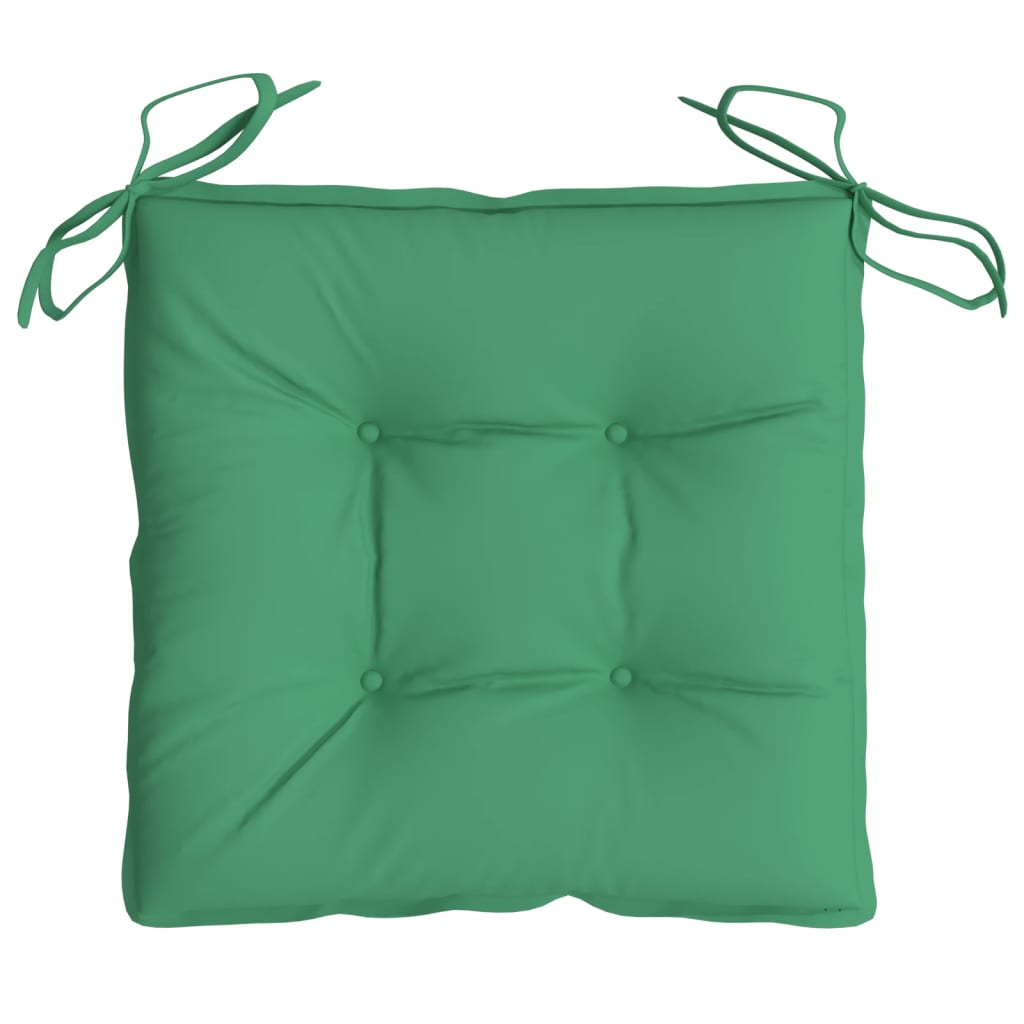 vidaXL Jastuci za stolice 2 kom zeleni 50 x 50 x 7 cm tkanina Oxford