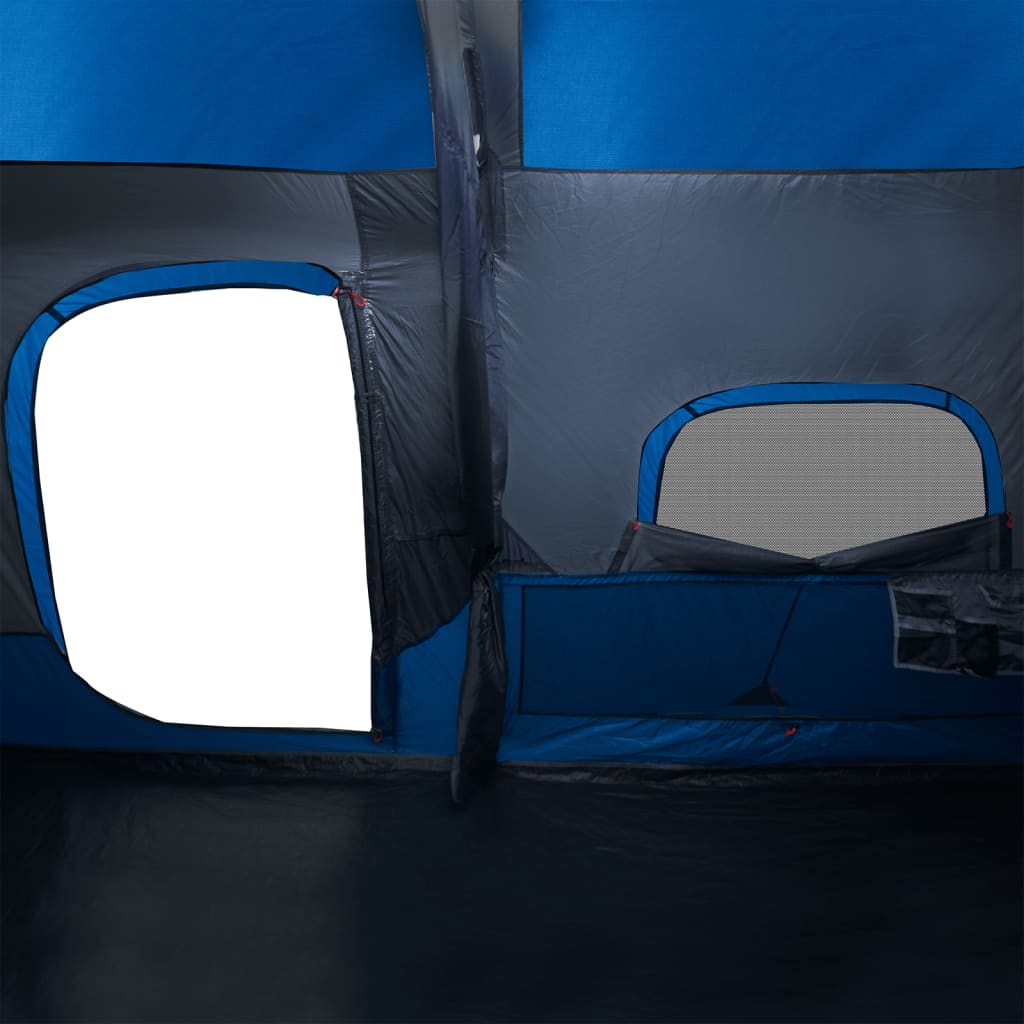 vidaXL Obiteljski šator za 9 osoba plavi vodootporni brzo otpuštanje