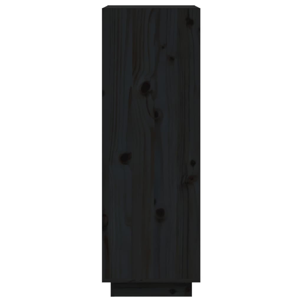 vidaXL Ormarić za knjige / pregrada crni 60 x 35 x 103 cm od borovine