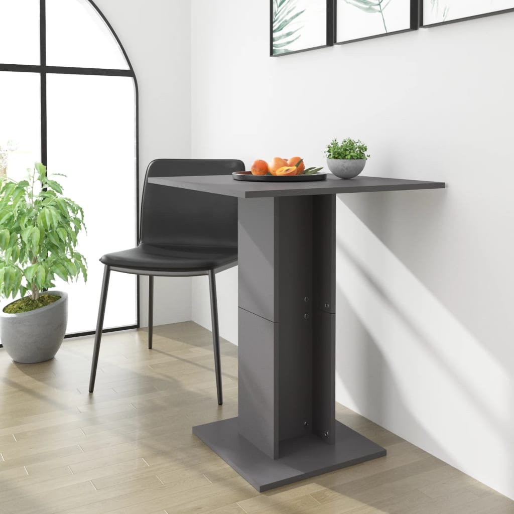 vidaXL Bistro stol sivi 60 x 60 x 75 cm od konstruiranog drva