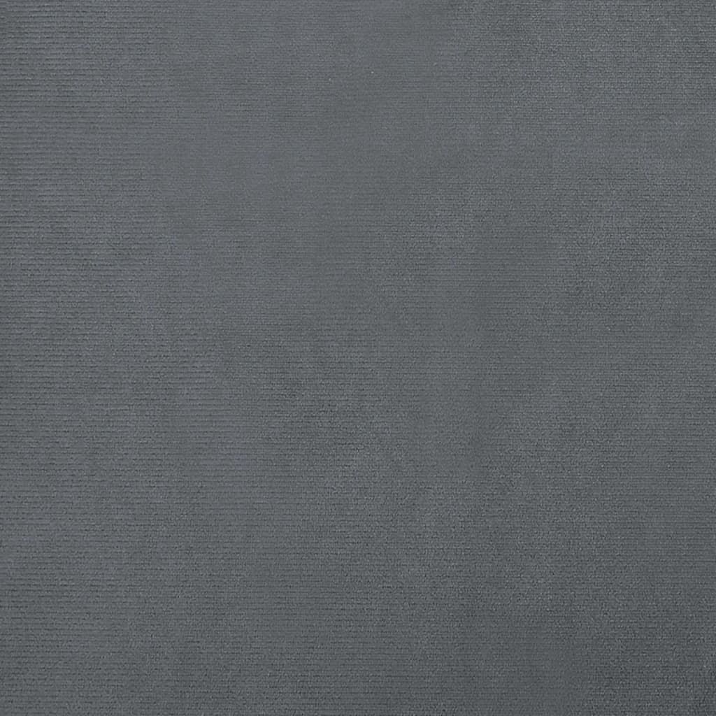 vidaXL Dječja fotelja tamnosiva 100 x 54 x 33 cm baršunasta