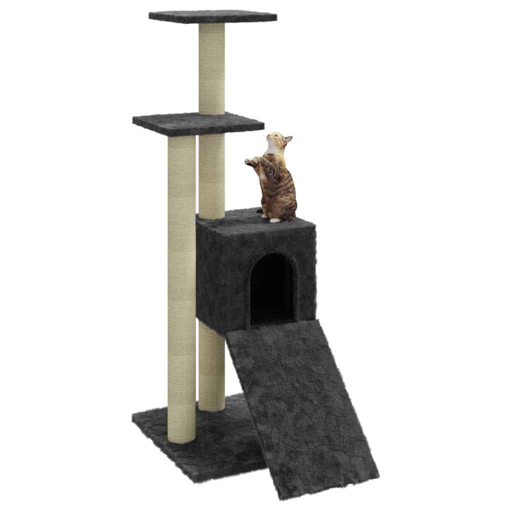 vidaXL Penjalica za mačke sa stupovima za grebanje tamnosiva 92 cm