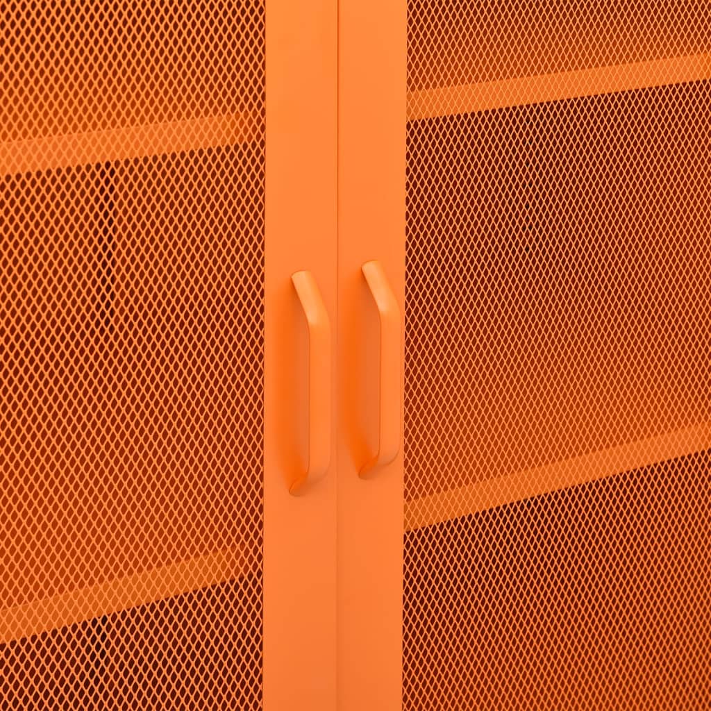 vidaXL Ormarić za pohranu narančasti 80 x 35 x 101,5 cm čelični