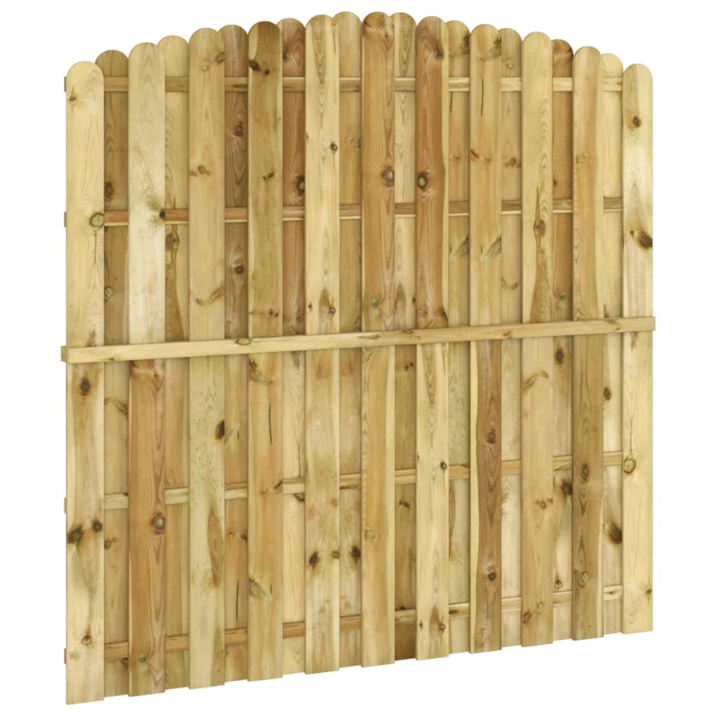 vidaXL Panel za ogradu od impregnirane borovine 180 x (165 - 180) cm