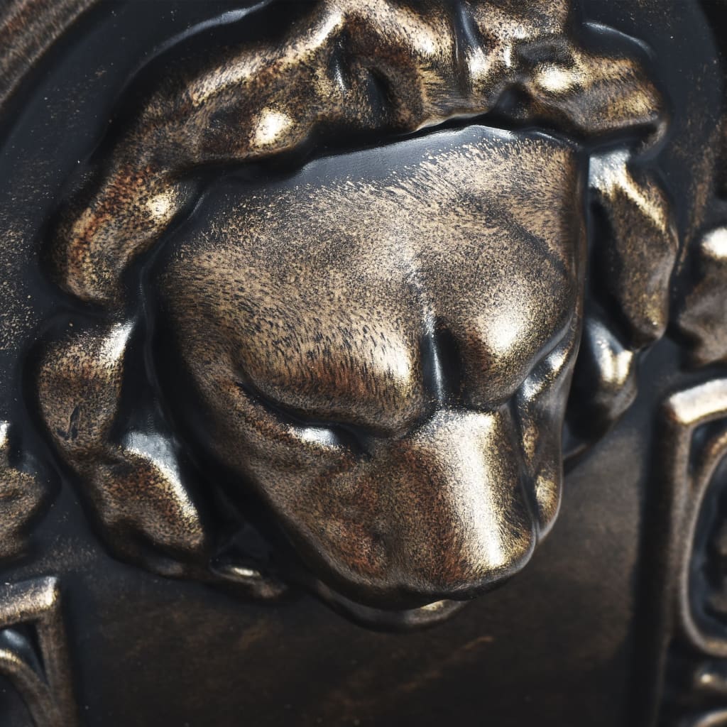 vidaXL Zidna fontana s dizajnom lavlje glave brončana