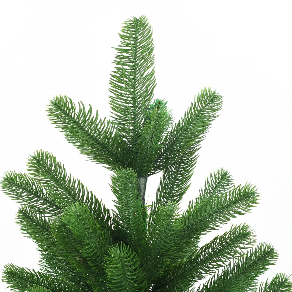vidaXL Umjetno osvijetljeno božićno drvce 210 cm zeleno