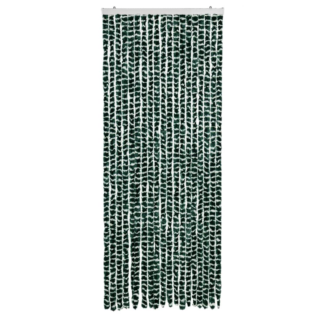vidaXL Zastor protiv muha zelena i bijela 56 x 200 cm od šenila