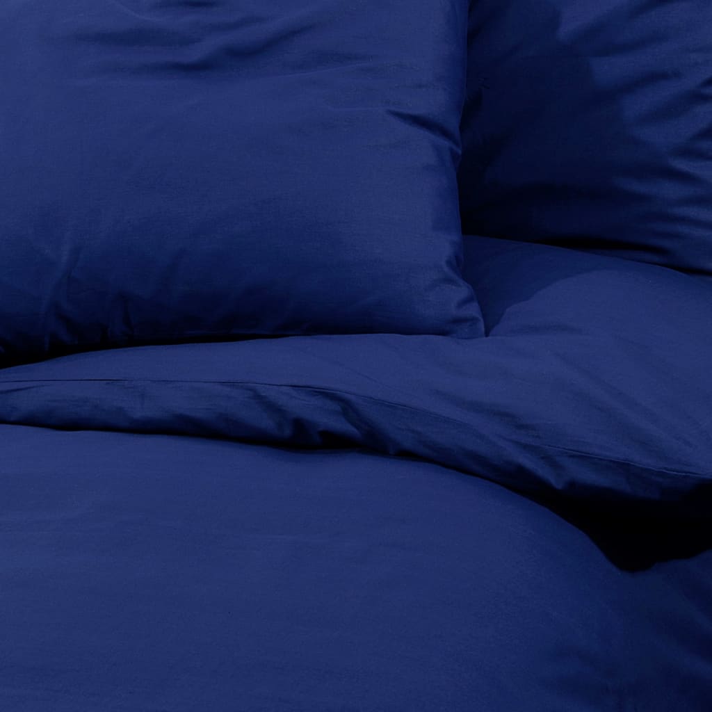 vidaXL Set posteljine za poplun modri 135x200 cm lagana mikrovlakna