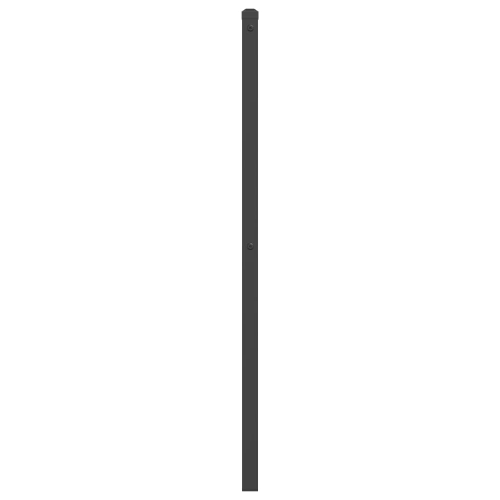 vidaXL Metalno uzglavlje crno 193 cm
