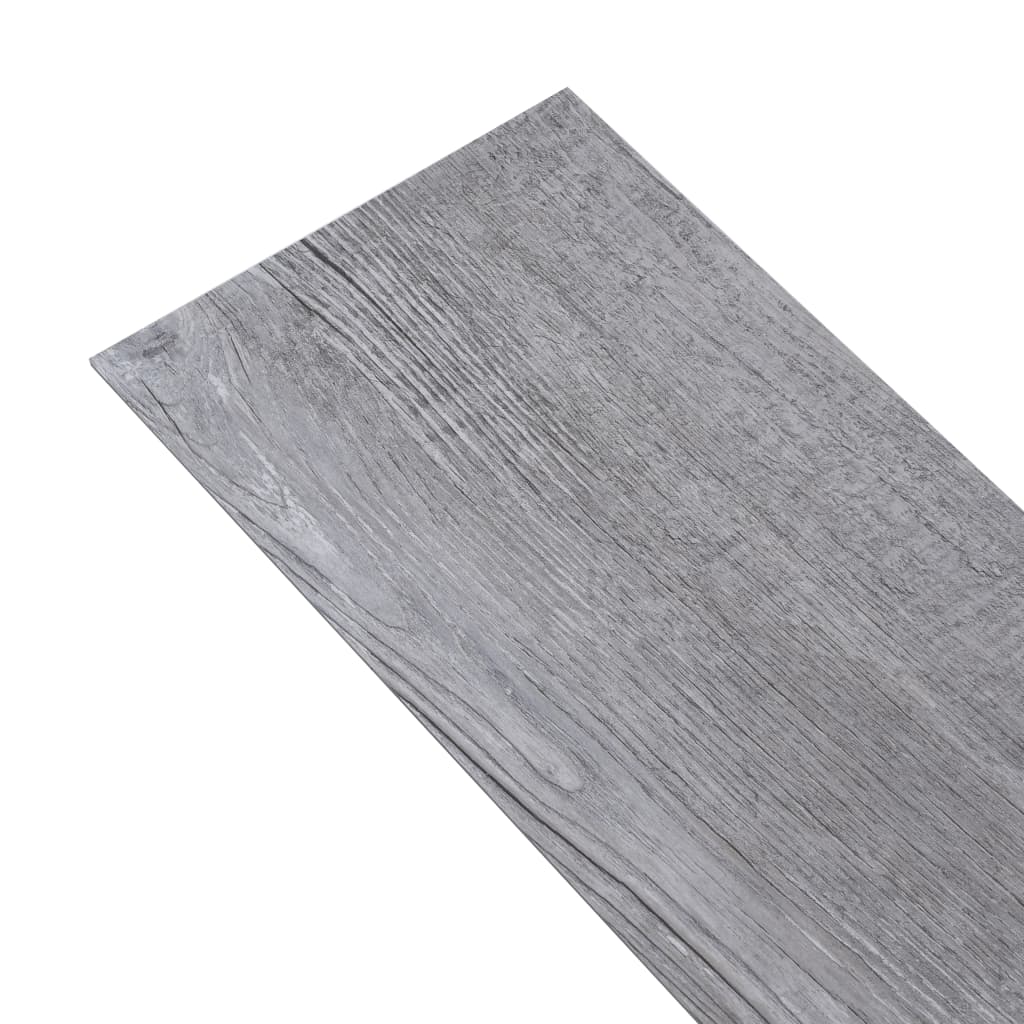 vidaXL Podne obloge od PVC-a 5,02 m² 2 mm samoljepljive siva boja drva