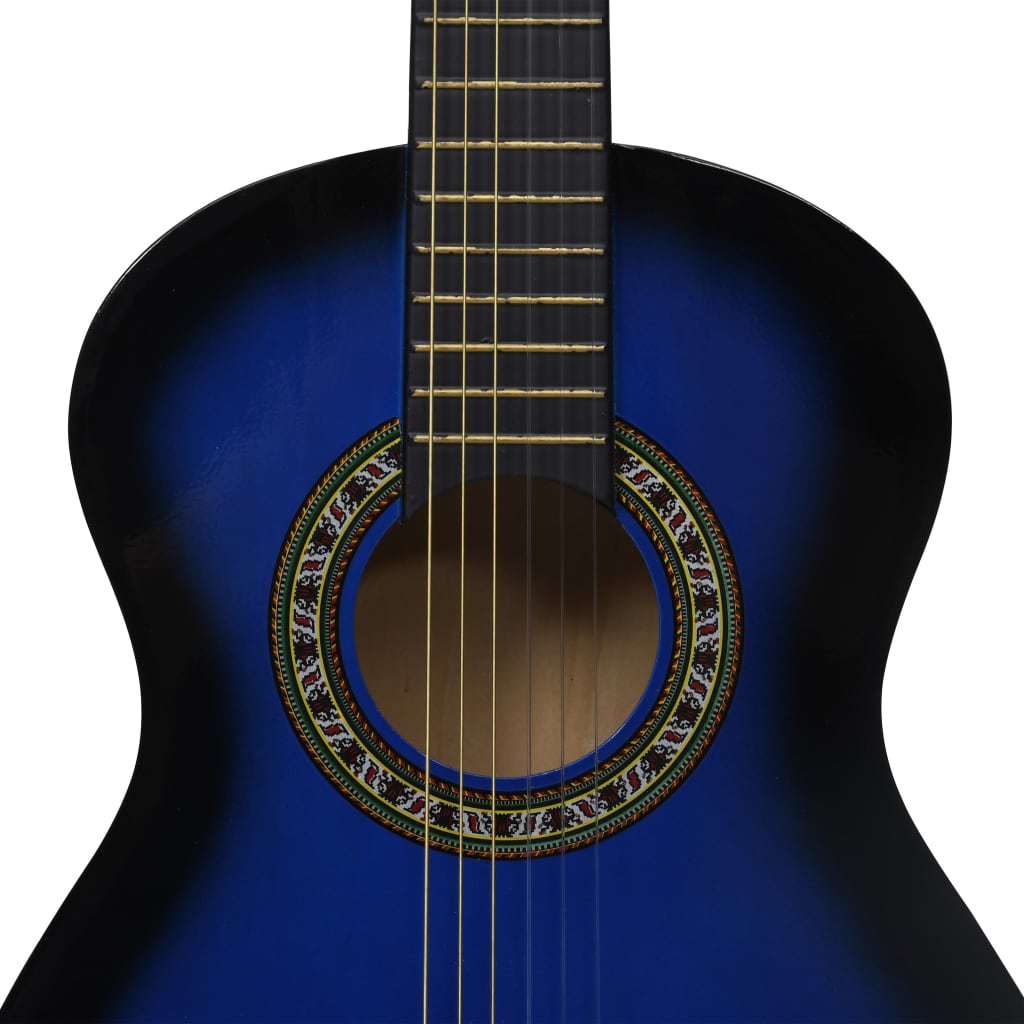 vidaXL Klasična gitara za početnike i djecu plava 1/2 34"