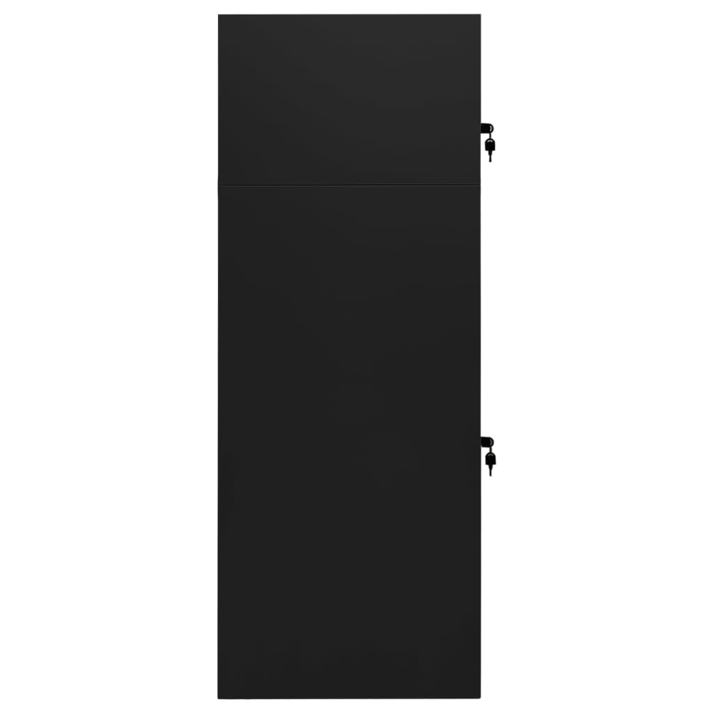 vidaXL Ormarić za sedla crni 53 x 53 x 140 cm čelični