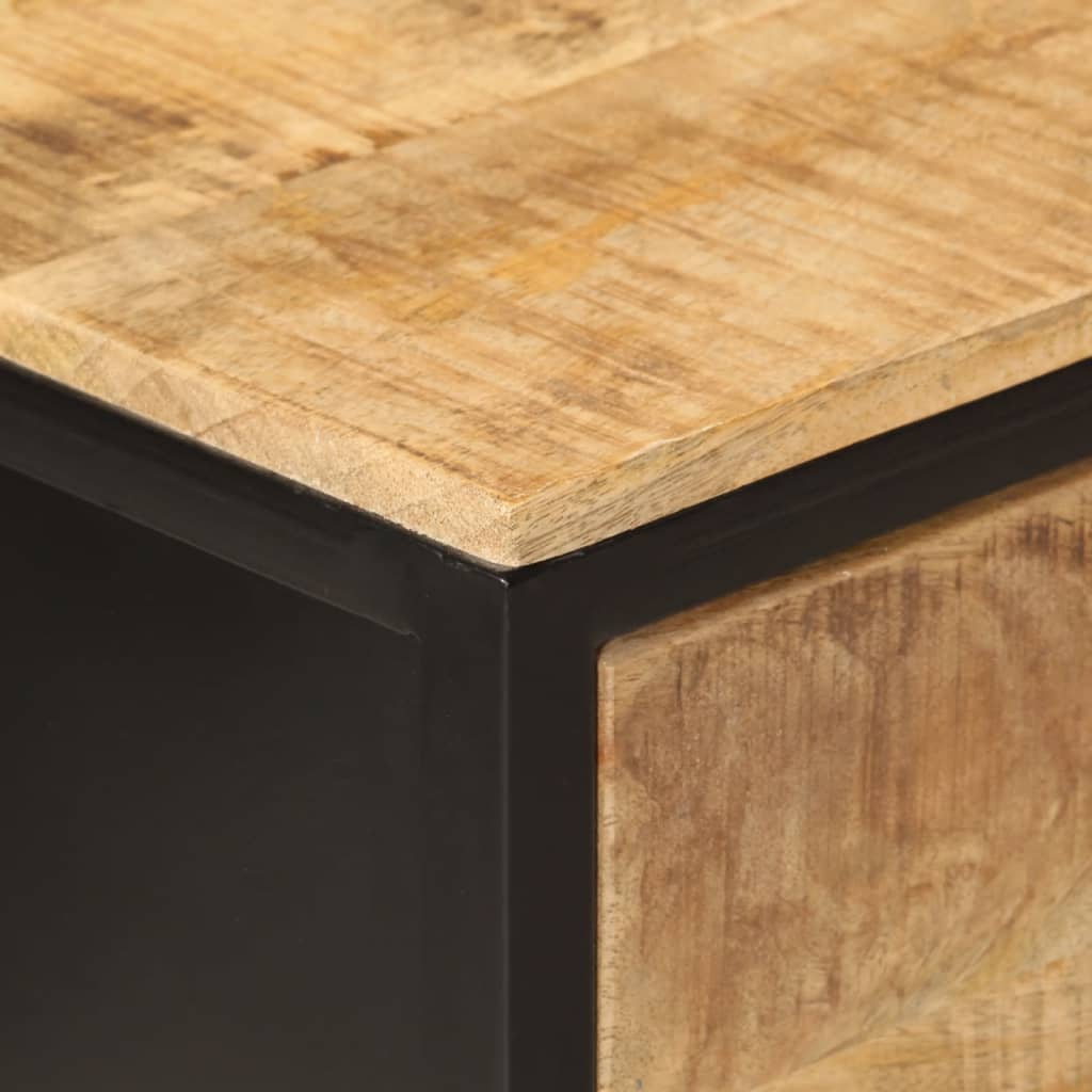 vidaXL Konzolni stol 100 x 35 x 76 cm od masivnog drva manga i željeza