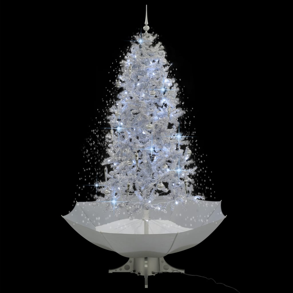 vidaXL Božićno drvce koje sniježi sa stalkom bijelo 190 cm