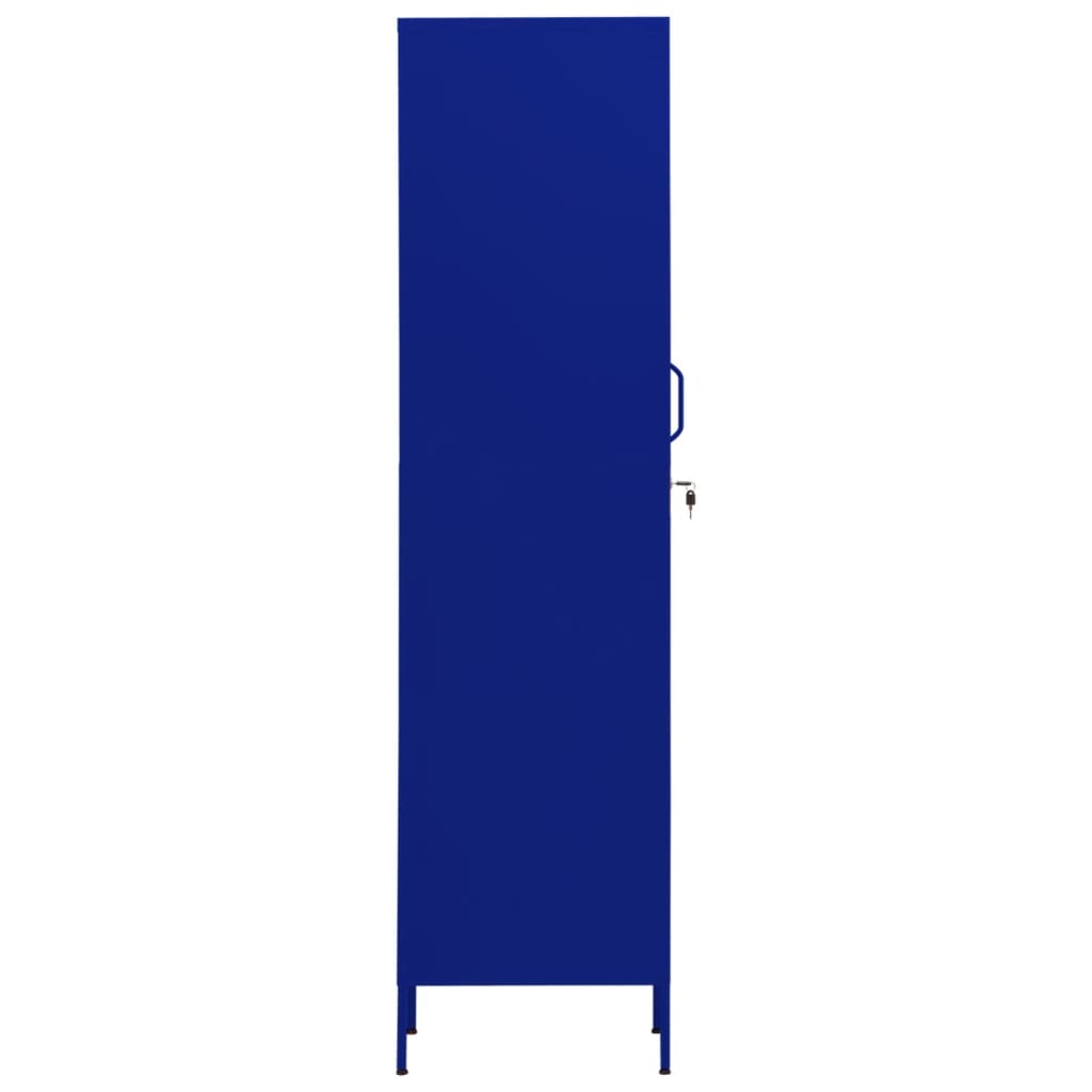 vidaXL Ormarić s ključem modri 35 x 46 x 180 cm čelični
