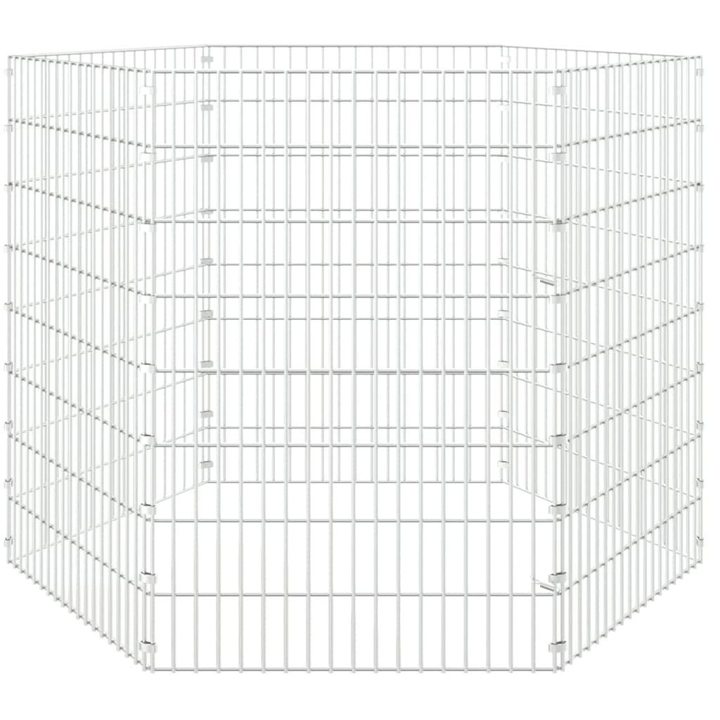 vidaXL Kavez za zečeve sa 6 panela 54 x 80 cm od pocinčanog željeza