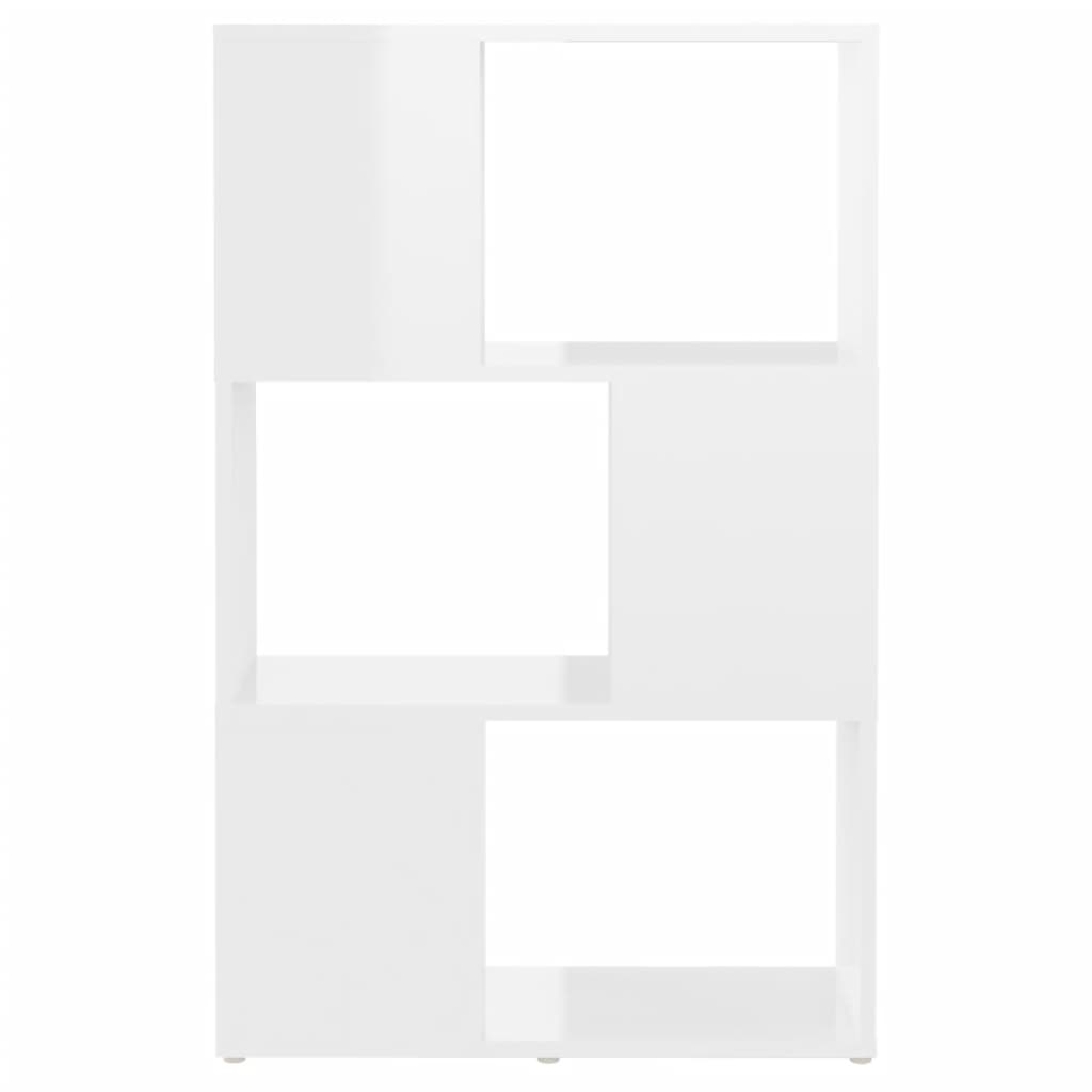 vidaXL Ormarić za knjige / pregrada sjajni bijeli 60x24x94 cm iverica