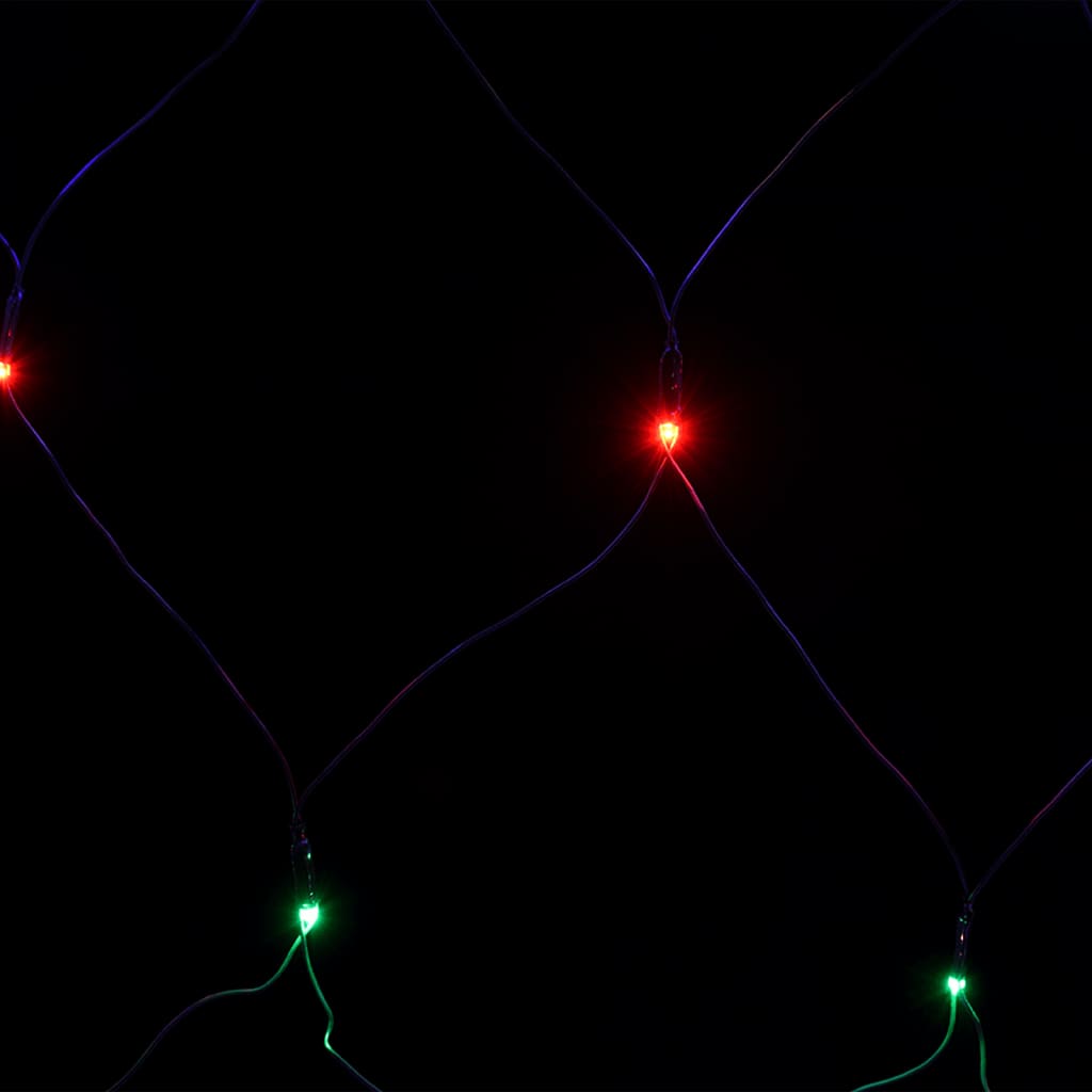 vidaXL Božićna svjetlosna mreža šarena 4 x 4 m 544 LED