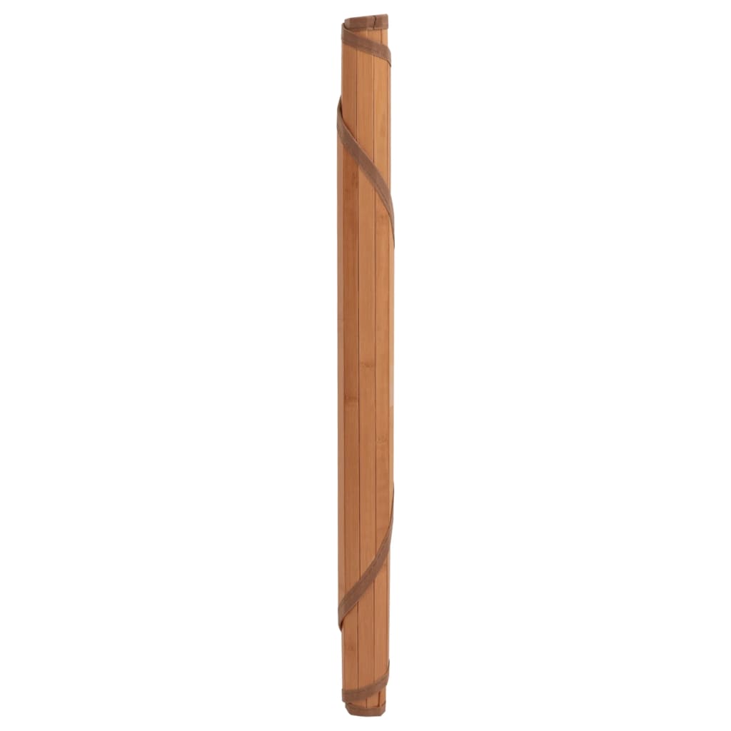 vidaXL Okrugli tepih smeđi 80 cm od bambusa