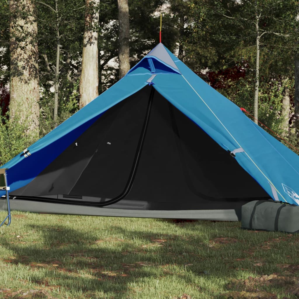 vidaXL Šator za kampiranje za 1 osobu plavi vodootporni