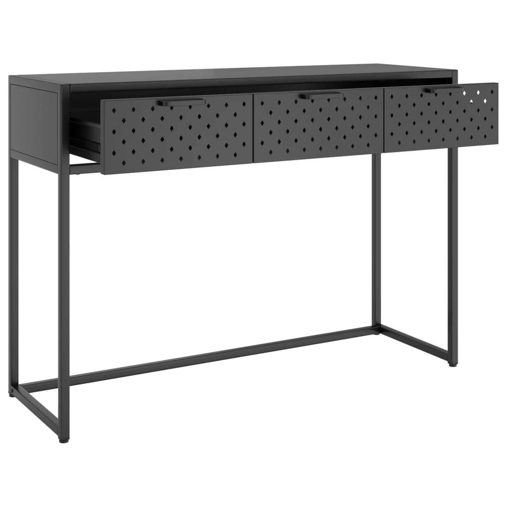vidaXL Konzolni stol antracit 106 x 35 x 75 cm čelični