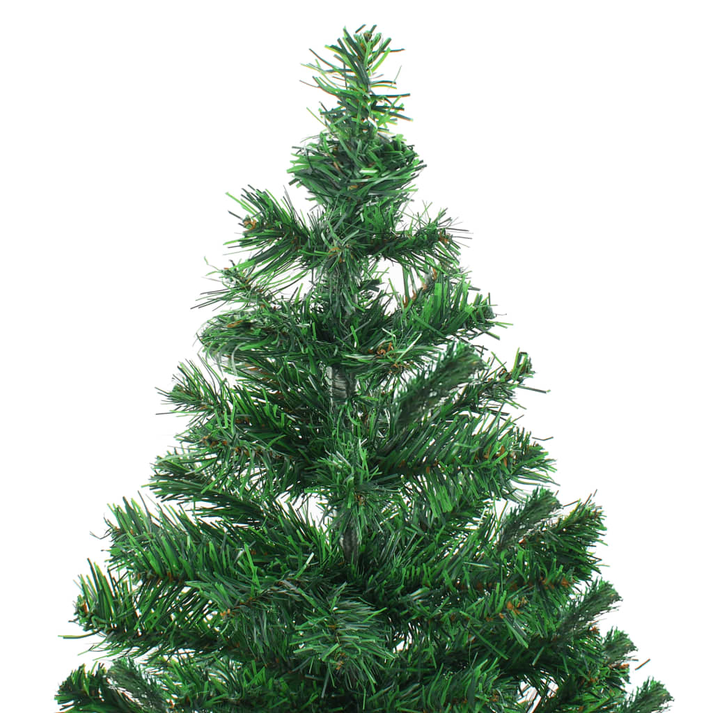 vidaXL Umjetno osvijetljeno božićno drvce s kuglicama 180 cm 564 grane