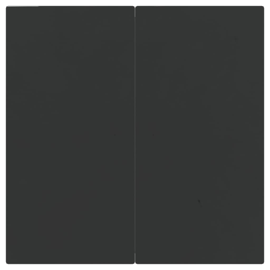 vidaXL 3-dijelni vrtni blagovaonski set crno-sivi od poliratana