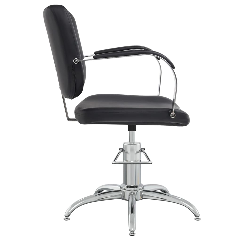 vidaXL Salonska stolica od umjetne kože crna