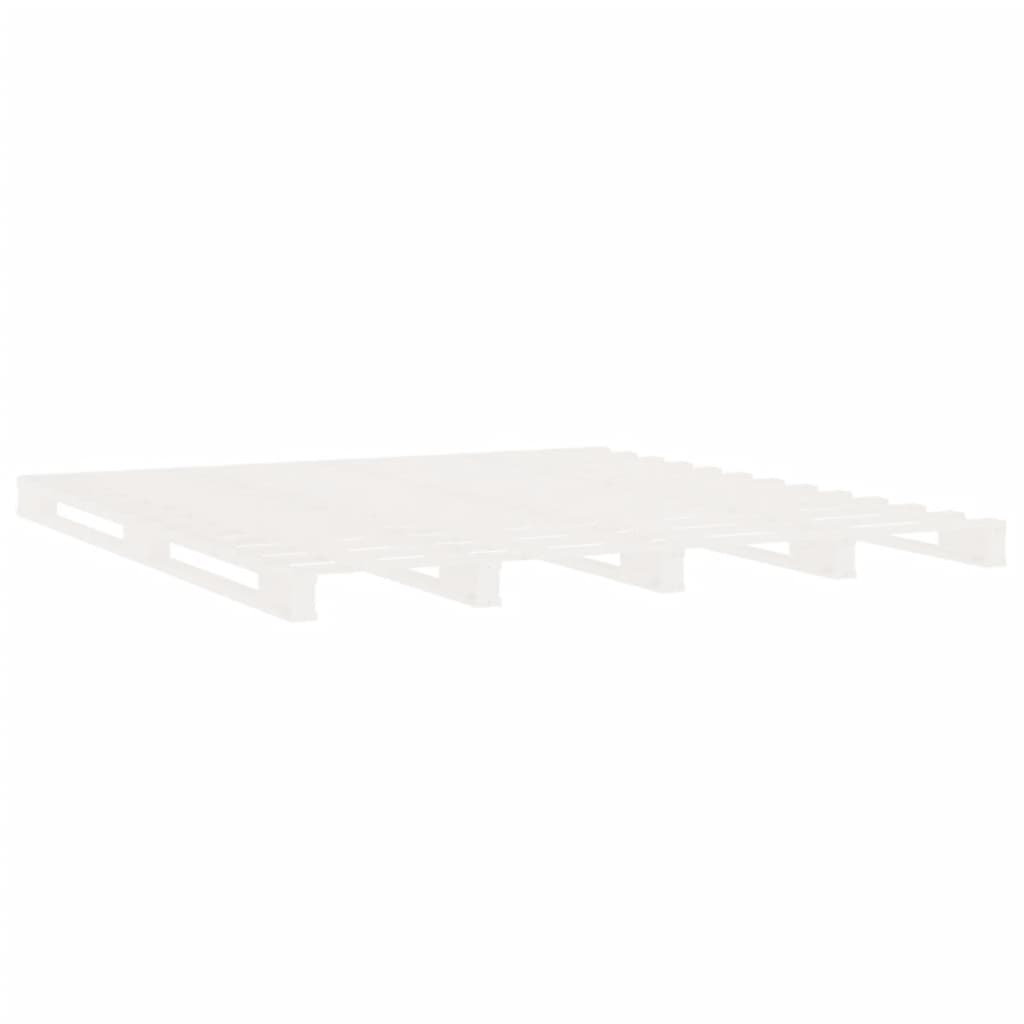 vidaXL Okvir za krevet bijela 120x200 cm od masivne borovine