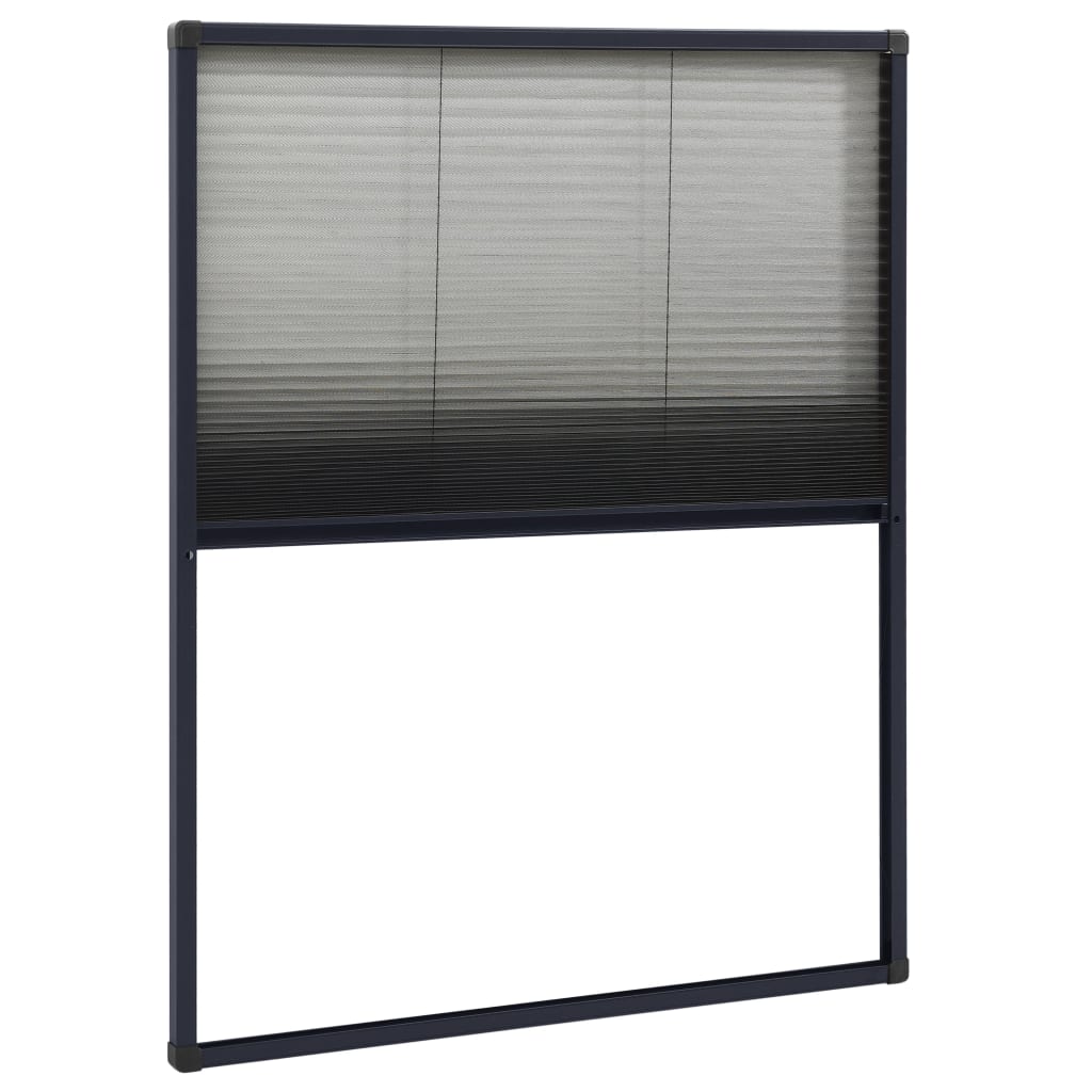 vidaXL Zaslon protiv insekata za prozore antracit aluminijski 60x80 cm
