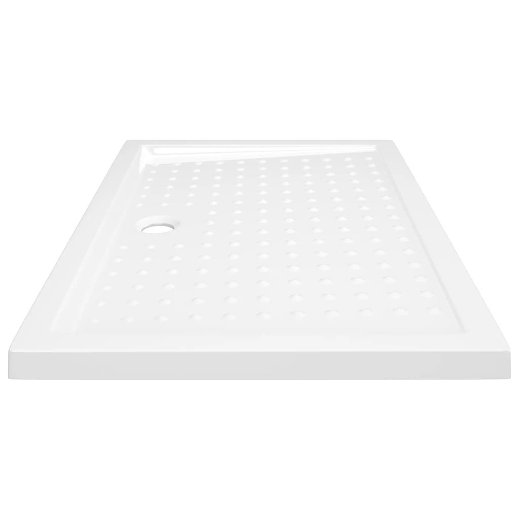 vidaXL Podloga za tuširanje s točkicama bijela 70 x 100 x 4 cm ABS
