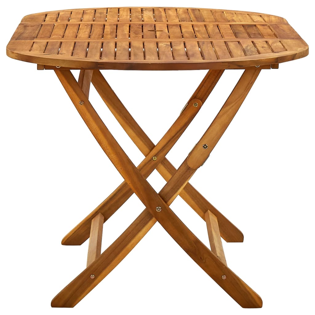 vidaXL Sklopivi vrtni stol 160 x 85 x 75 cm masivno bagremovo drvo