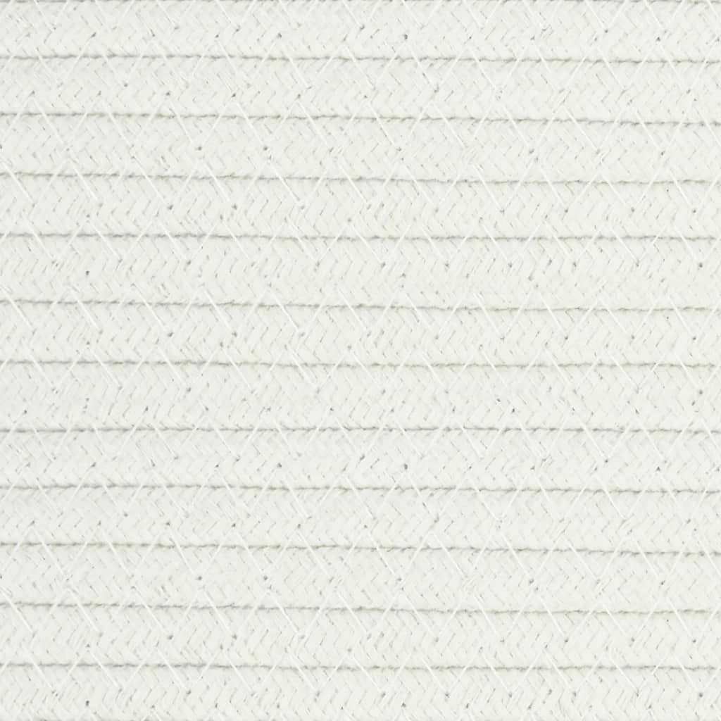 vidaXL Košara za rublje sivo-bijela Ø 55 x 36 cm pamučna