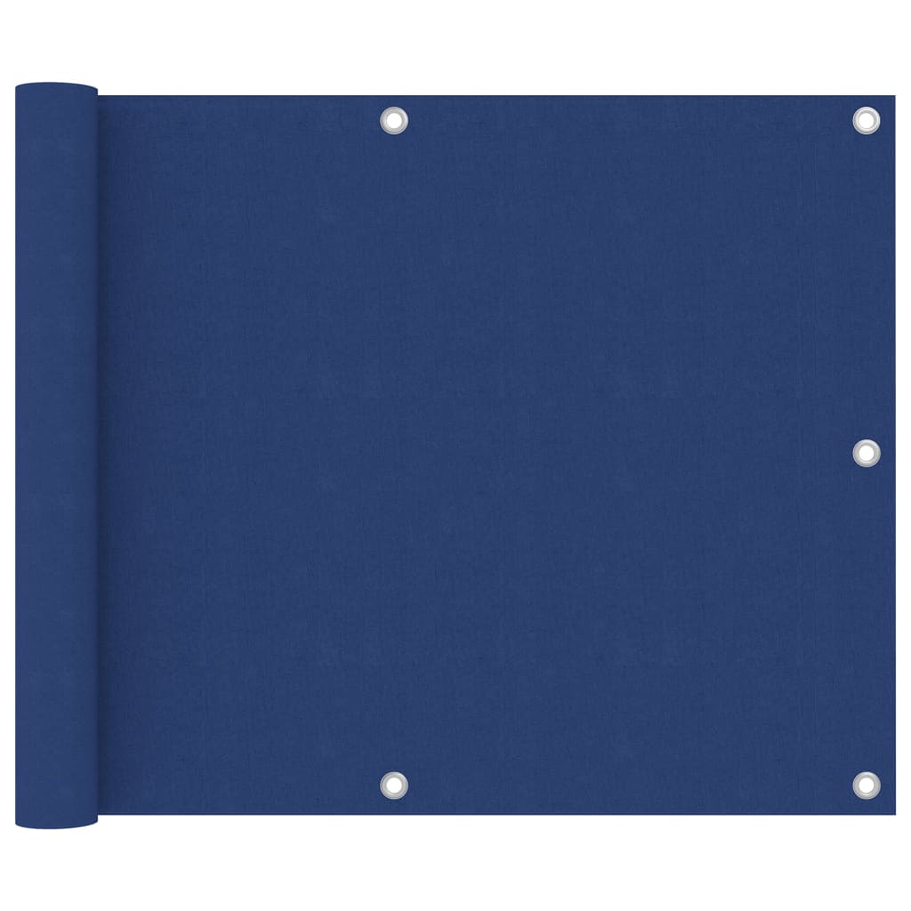 vidaXL Balkonski zastor plavi 75 x 600 cm od tkanine Oxford