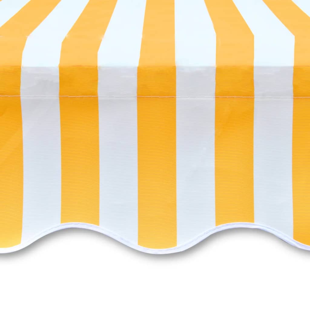 vidaXL Platno za tendu narančasto-bijelo 350 x 250 cm