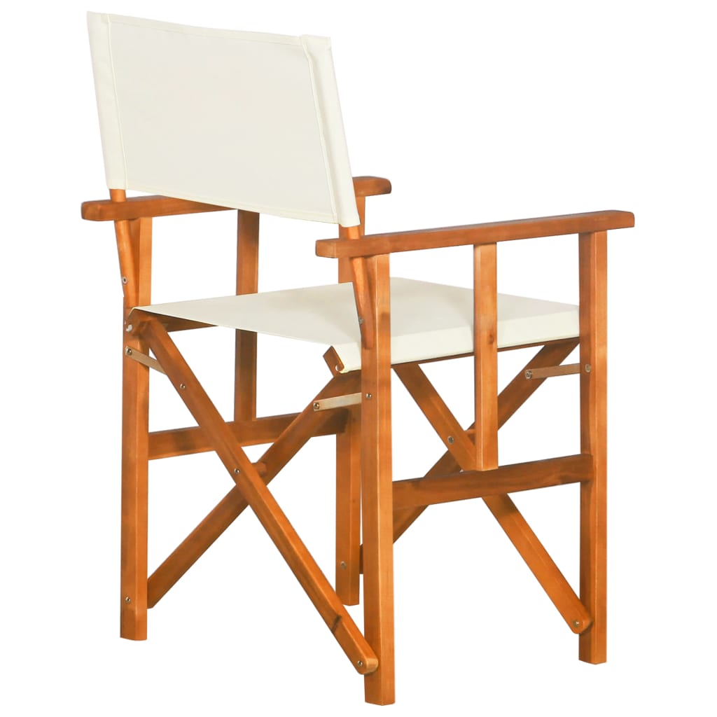 vidaXL Redateljska stolica od masivnog bagremovog drva