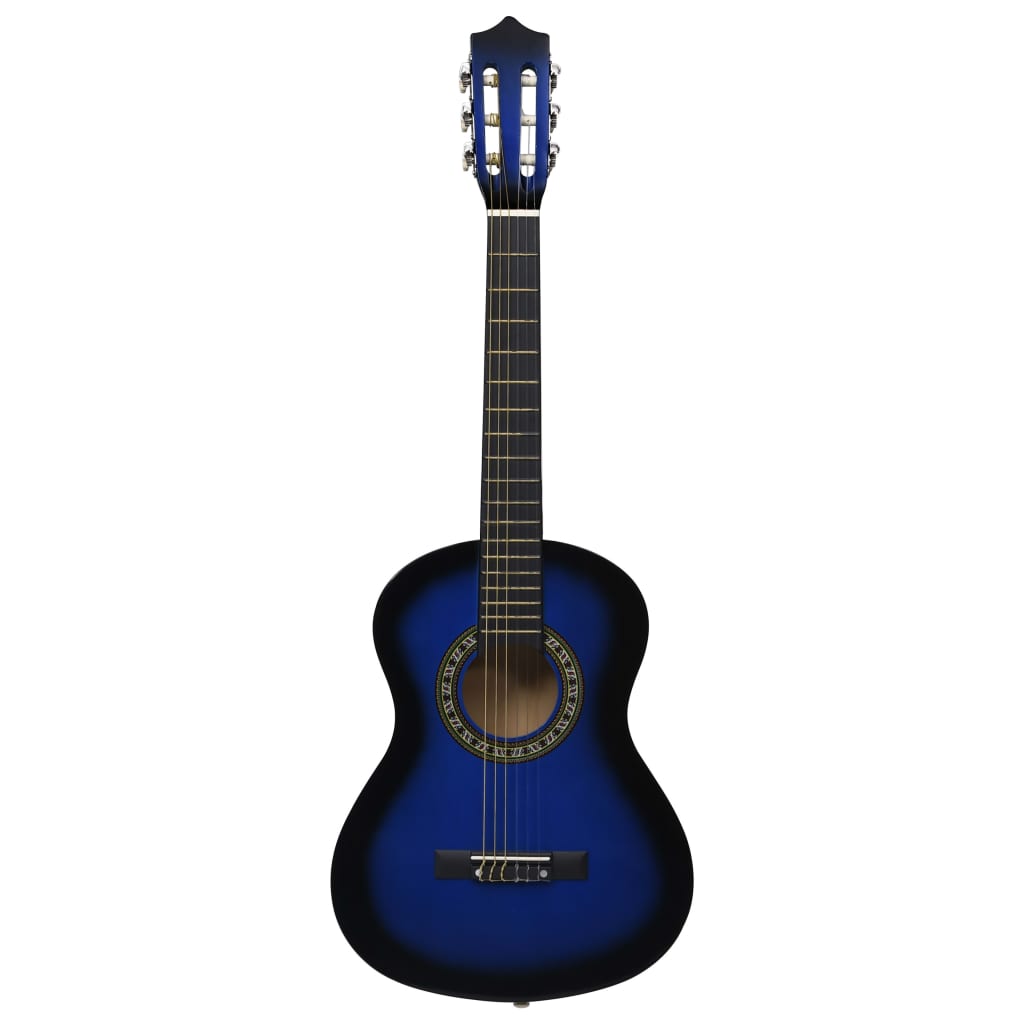 vidaXL Klasična gitara za početnike i djecu s torbom plava 1/2 34 "