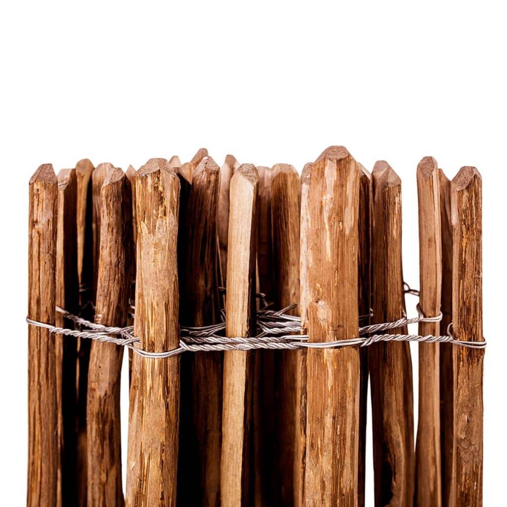 vidaXL Ograda od kolaca od drva lješnjaka 120 x 250 cm