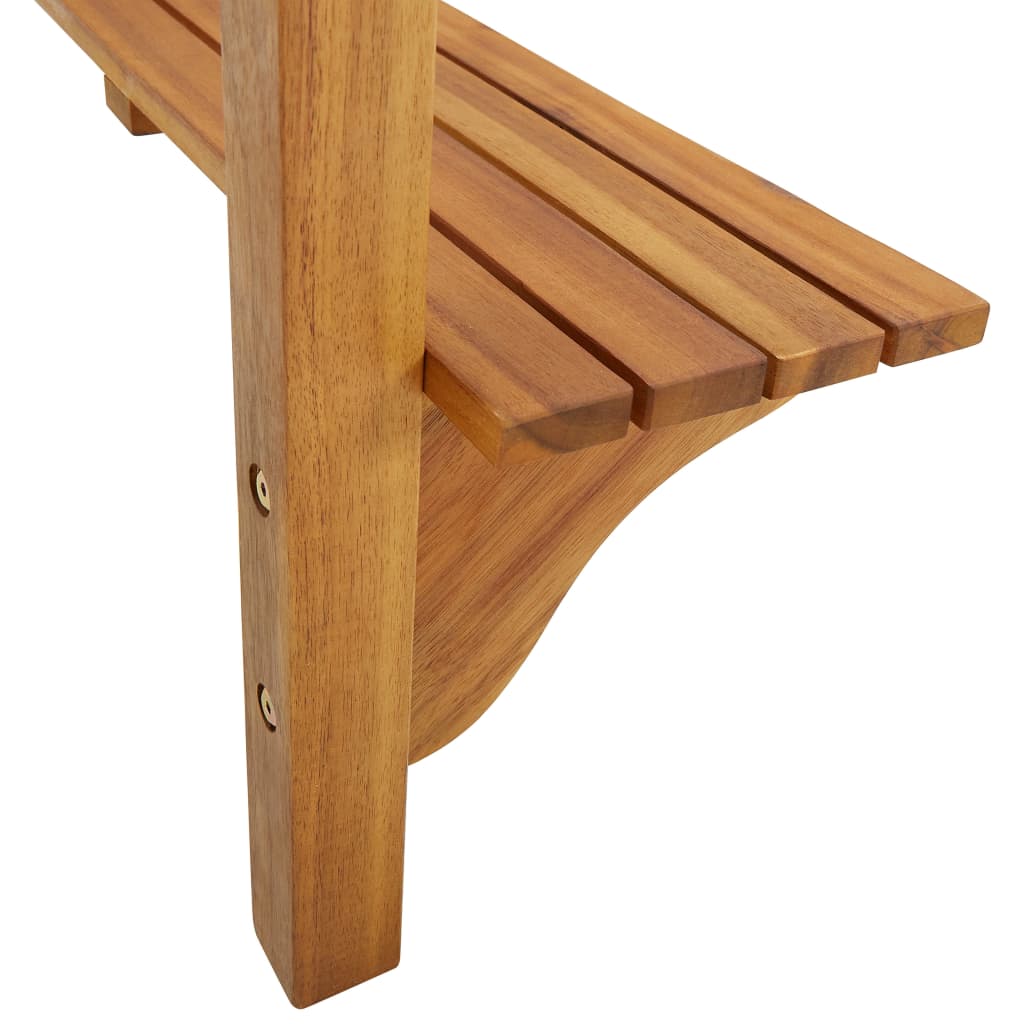 vidaXL Balkonski barski stol 90x37x122,5 cm masivno bagremovo drvo