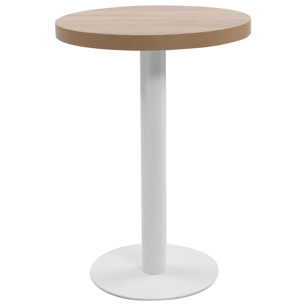 vidaXL Bistro stol svjetlosmeđi 60 cm MDF