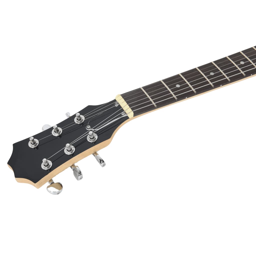vidaXL Električna gitara za početnike s torbom smeđa-crna 4/4 39 "